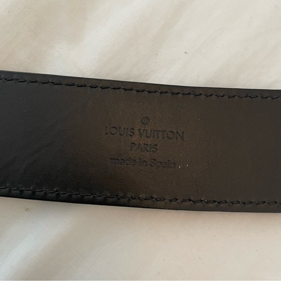 LOUIS VUITTON Men’s black belt size 95 cm - Picture 3 of 6